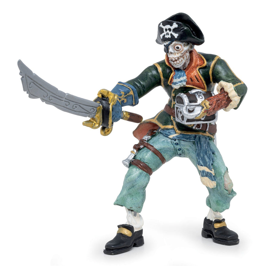 Figurine Pirate zombie Papo en PVC, Collection Pirates et corsaires, jouet éducatif idéal pour enfants