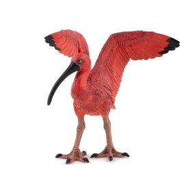 Figurine Ibis Rouge Papo en PVC, thème oiseaux, Collection Animaux sauvages, jouet éducatif idéal pour enfants et collectionneurs