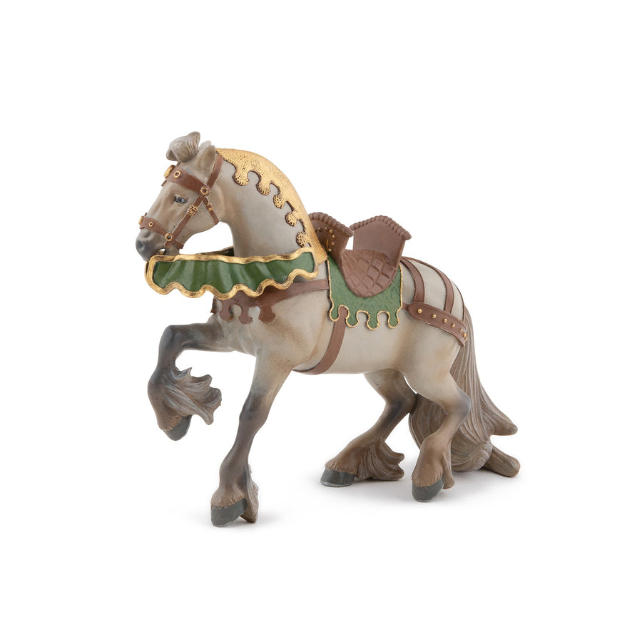 Cheval de Robin des bois Papo en PVC, Collection Médiéval, jouet éducatif idéal pour enfants et collectionneurs
