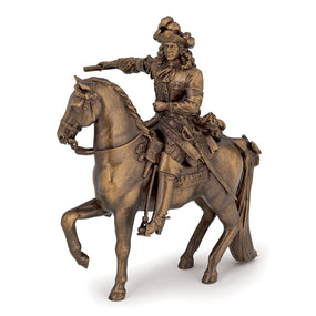 Louis XIV sur son cheval Papo en PVC, Collection Personnage historiques, jouet éducatif idéal pour enfants et collectionneurs