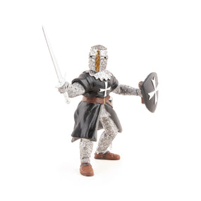 Chevalier hospitalier à l'épée Papo en PVC, Collection Médiéval, jouet éducatif idéal pour enfants et collectionneurs