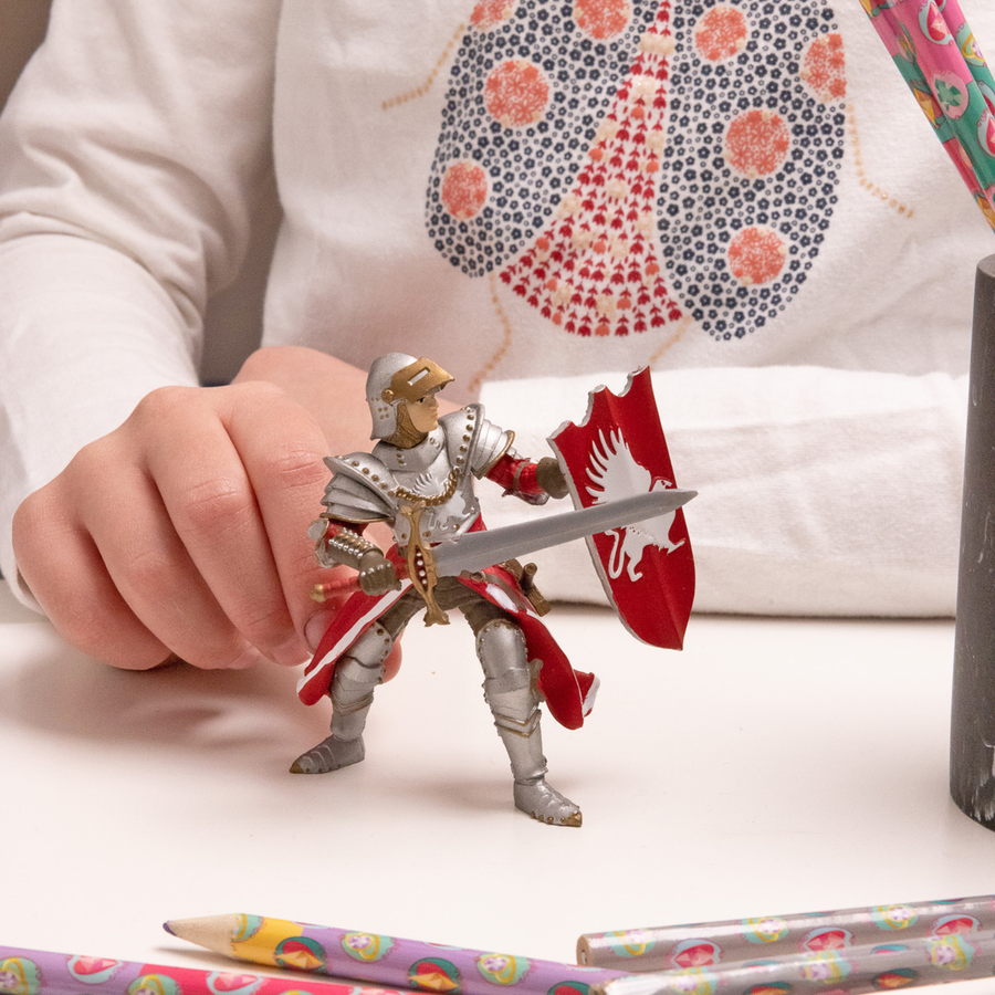 Chevalier griffon Papo en PVC, Collection Médiéval, jouet éducatif idéal pour enfants et collectionneurs