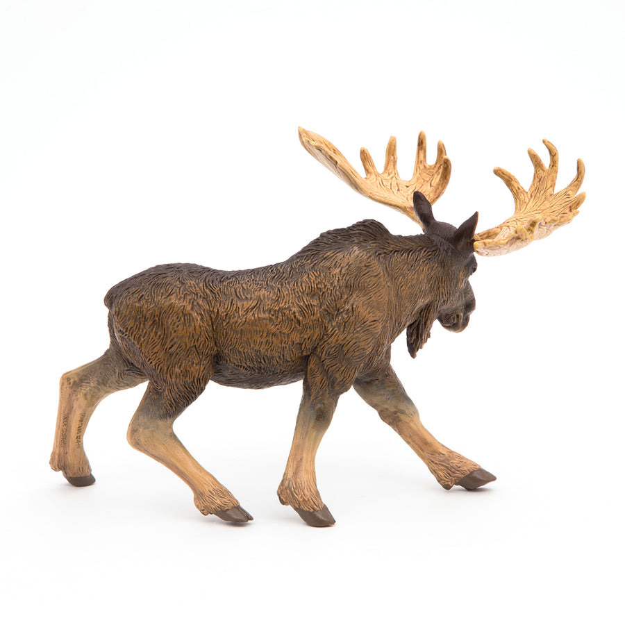 Figurine Élan Papo en PVC, thème forêt, Collection Animaux sauvages, jouet éducatif idéal pour enfants et collectionneurs