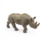 Figurine Rhinocéros noir Papo en PVC, thème savane, Collection Animaux sauvages, jouet éducatif idéal pour enfants et collectionneurs