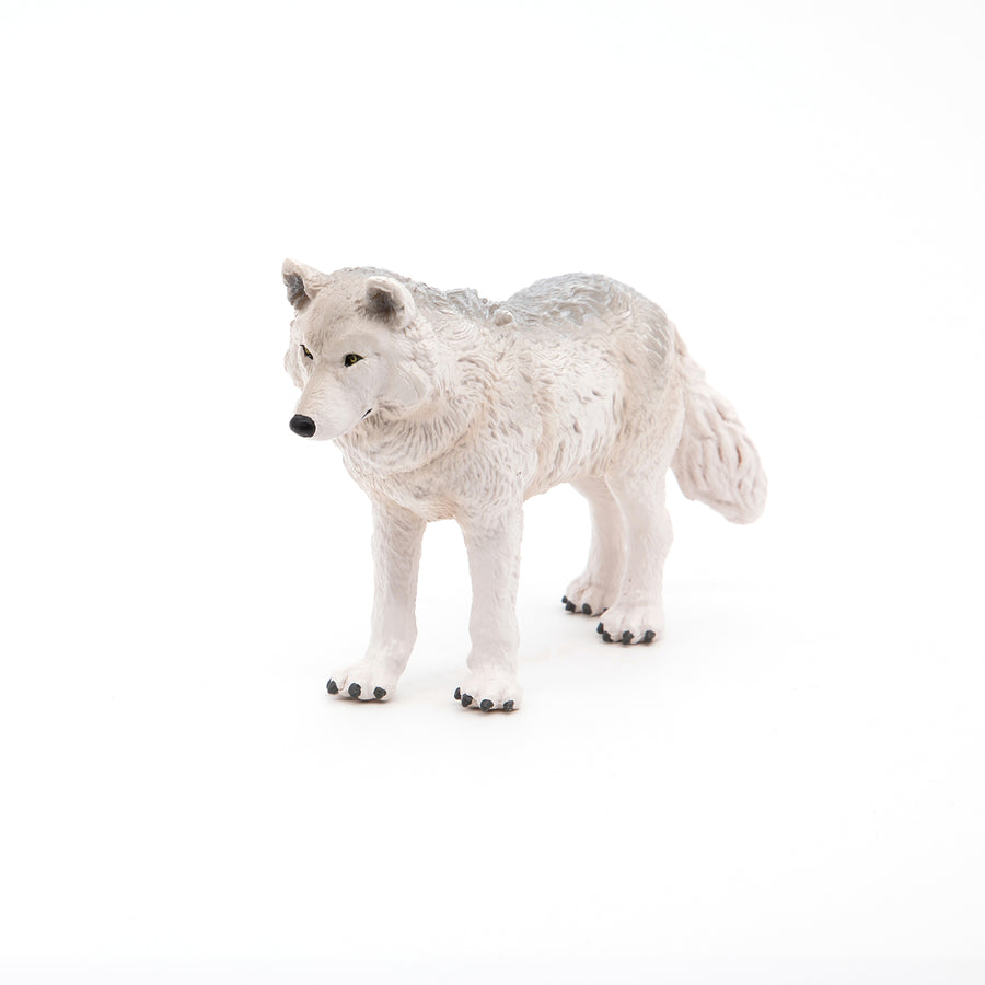 Figurine Loup polaire Papo en PVC, Collection Animaux sauvages, jouet éducatif idéal pour enfants et collectionneurs
