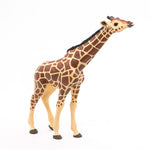 Figurine Girafe tête levée Papo en PVC, thème savane, Collection Animaux sauvages, jouet éducatif idéal pour enfants et collectionneurs