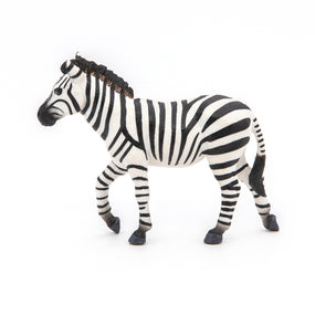 Figurine Zèbre mâle Papo en PVC, thème savane, Collection Animaux sauvages, jouet éducatif idéal pour enfants et collectionneurs
