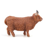 Figurine Vache Highland Papo en PVC, Collection Vie à la ferme, jouet éducatif idéal pour enfants et collectionneurs
