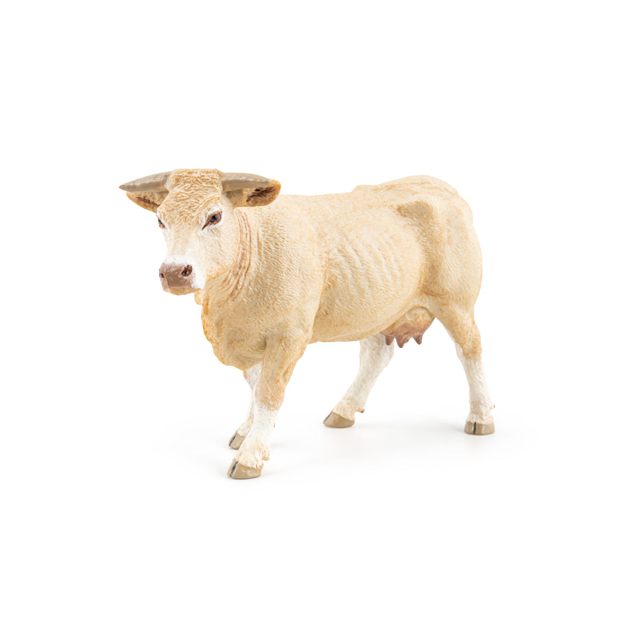 Blonde d'Aquitaine Papo en PVC, Collection Vie à la ferme, jouet éducatif idéal pour enfants et collectionneurs