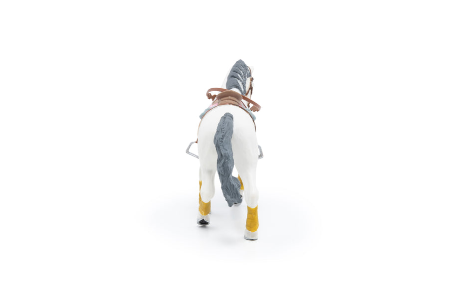 Figurine Cheval tressé Papo en PVC, Collection chevaux, jouet éducatif idéal pour enfants et collectionneurs