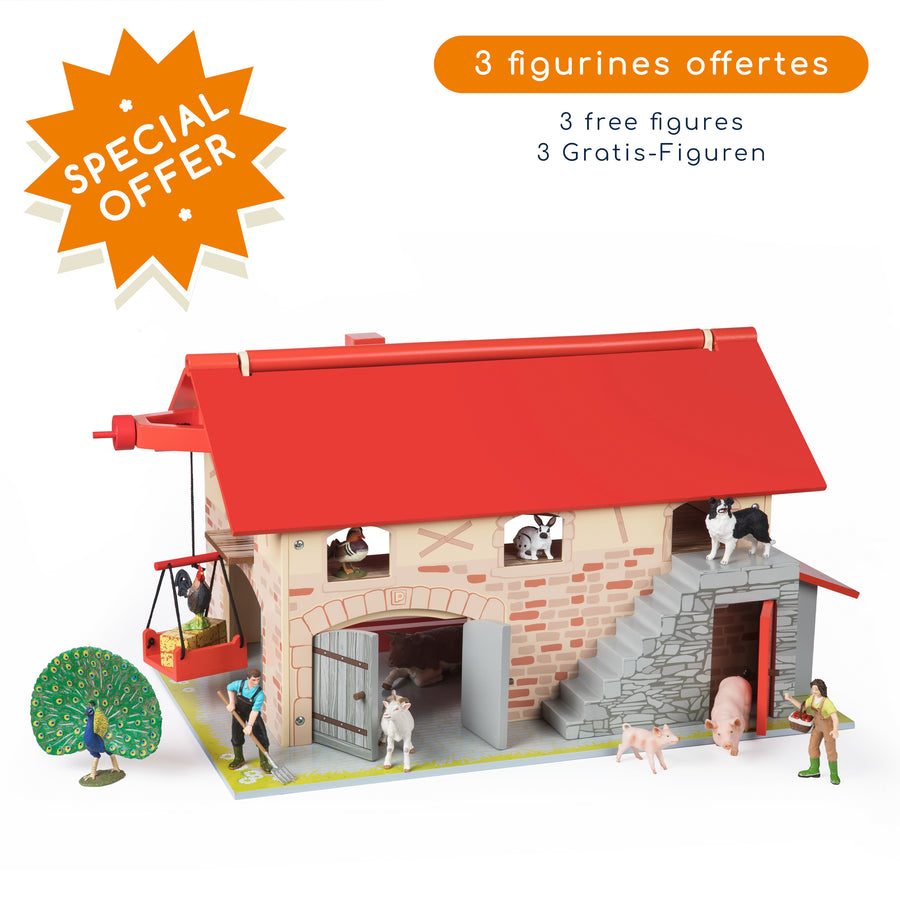 The large farm + 3 free figurines